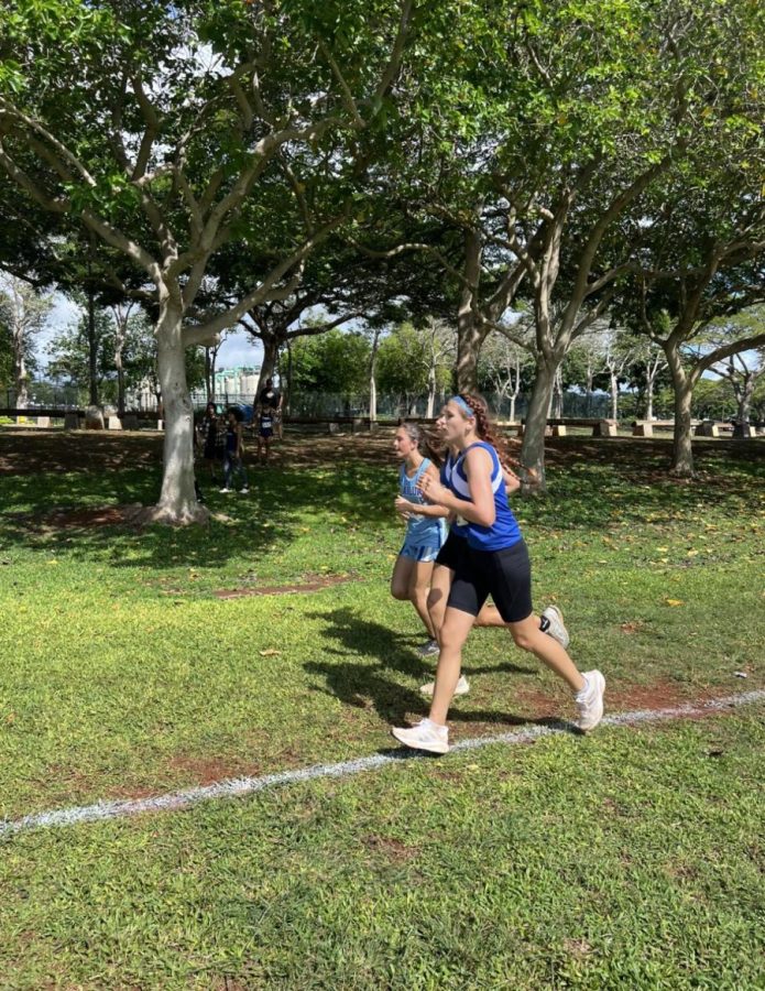 Jessica Yasue racing during the OIA JV Championship race