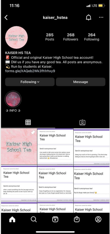 Kaiser High School Tea Page