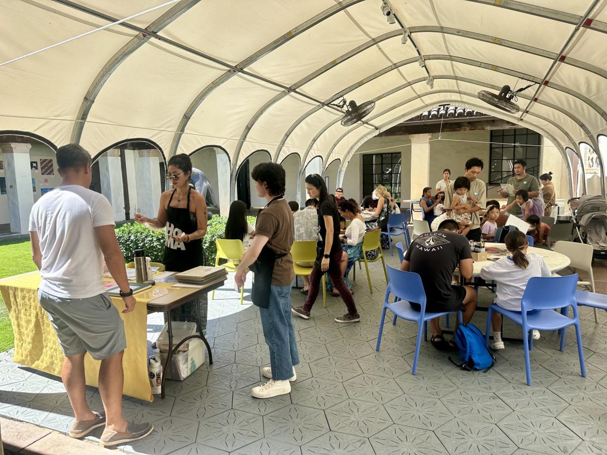 Art Activity on the Kina’u Courtyard